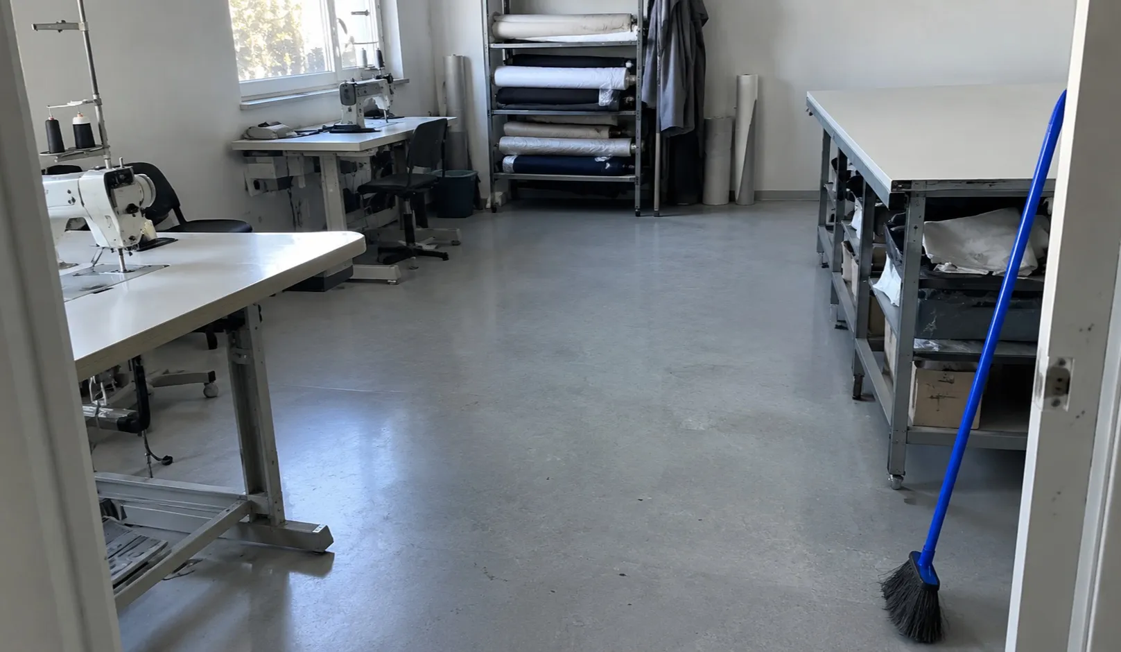Geräumte Betriebsfläche, besenrein übergeben
