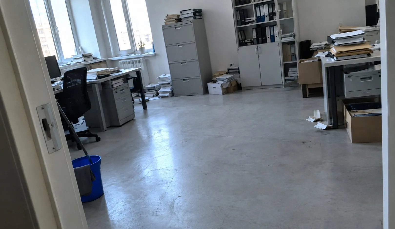 Geräumte Betriebsfläche, besenrein übergeben im 6. Wiener Gemeindebezirk