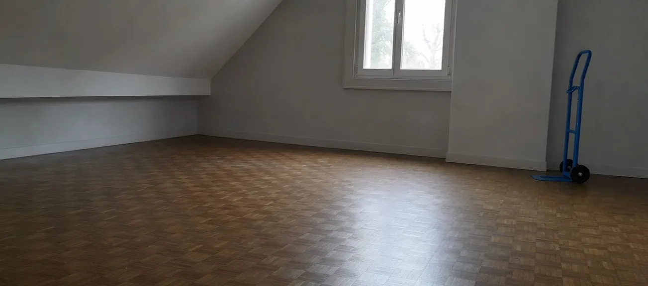 Geräumtes Wohnzimmer, besenrein zur Übergabe