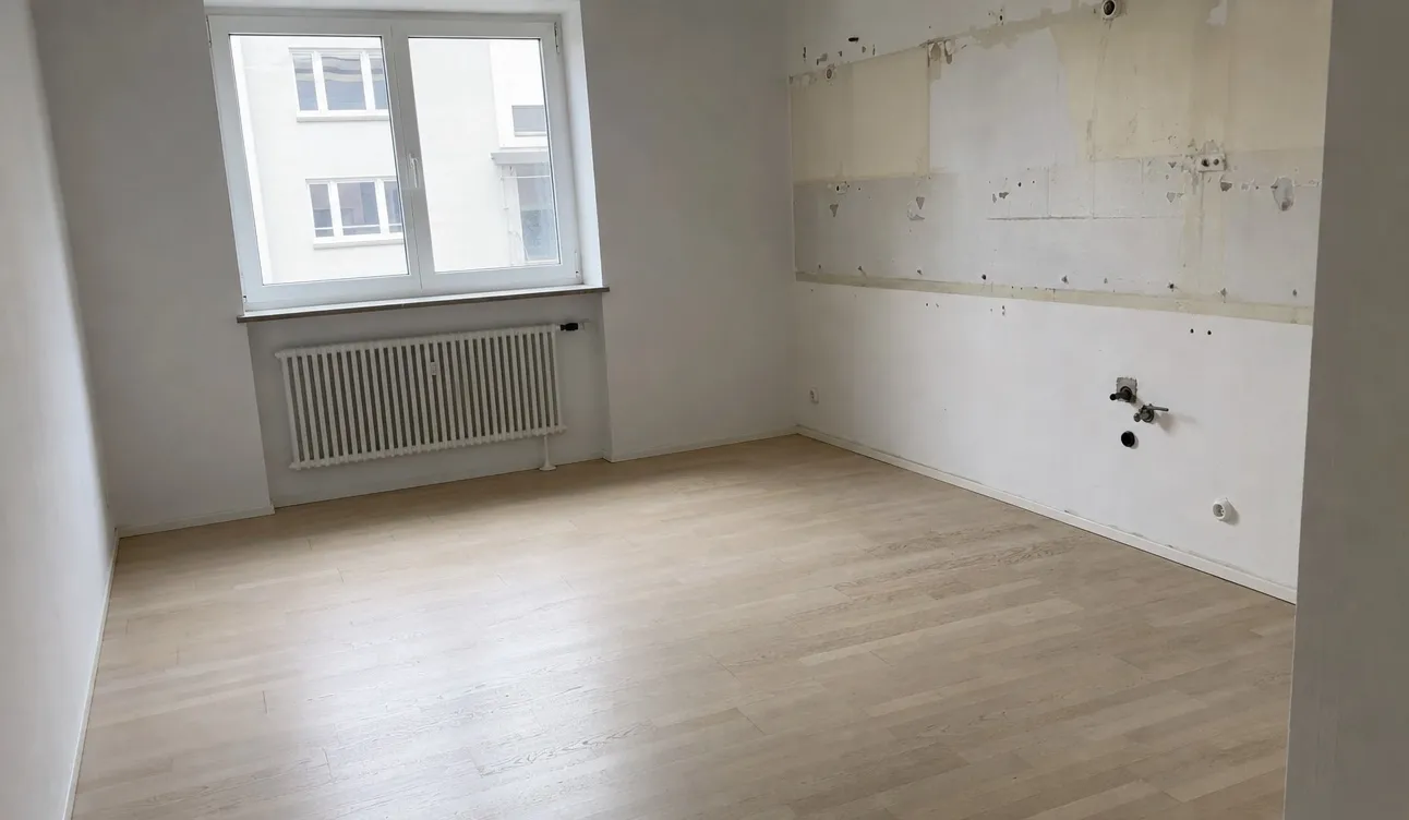 Geräumte Wohnung, besenrein zur Übergabe