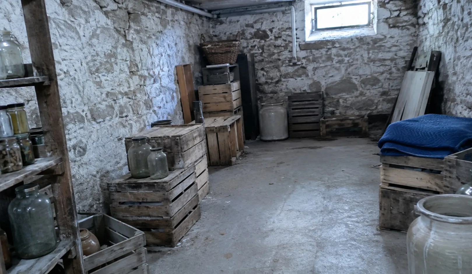 Geräumter Keller, besenrein übergeben