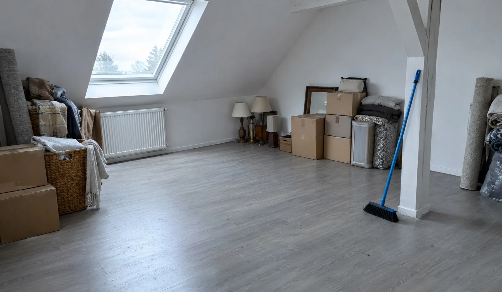 Geräumter Wohnraum nach einer Messie-Räumung