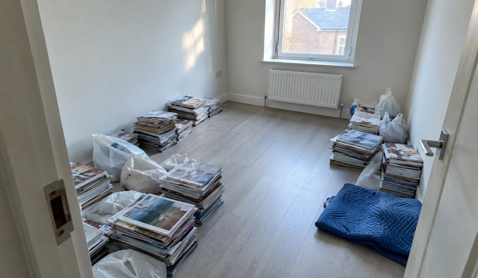 Geräumter Wohnraum nach einer Messie-Räumung