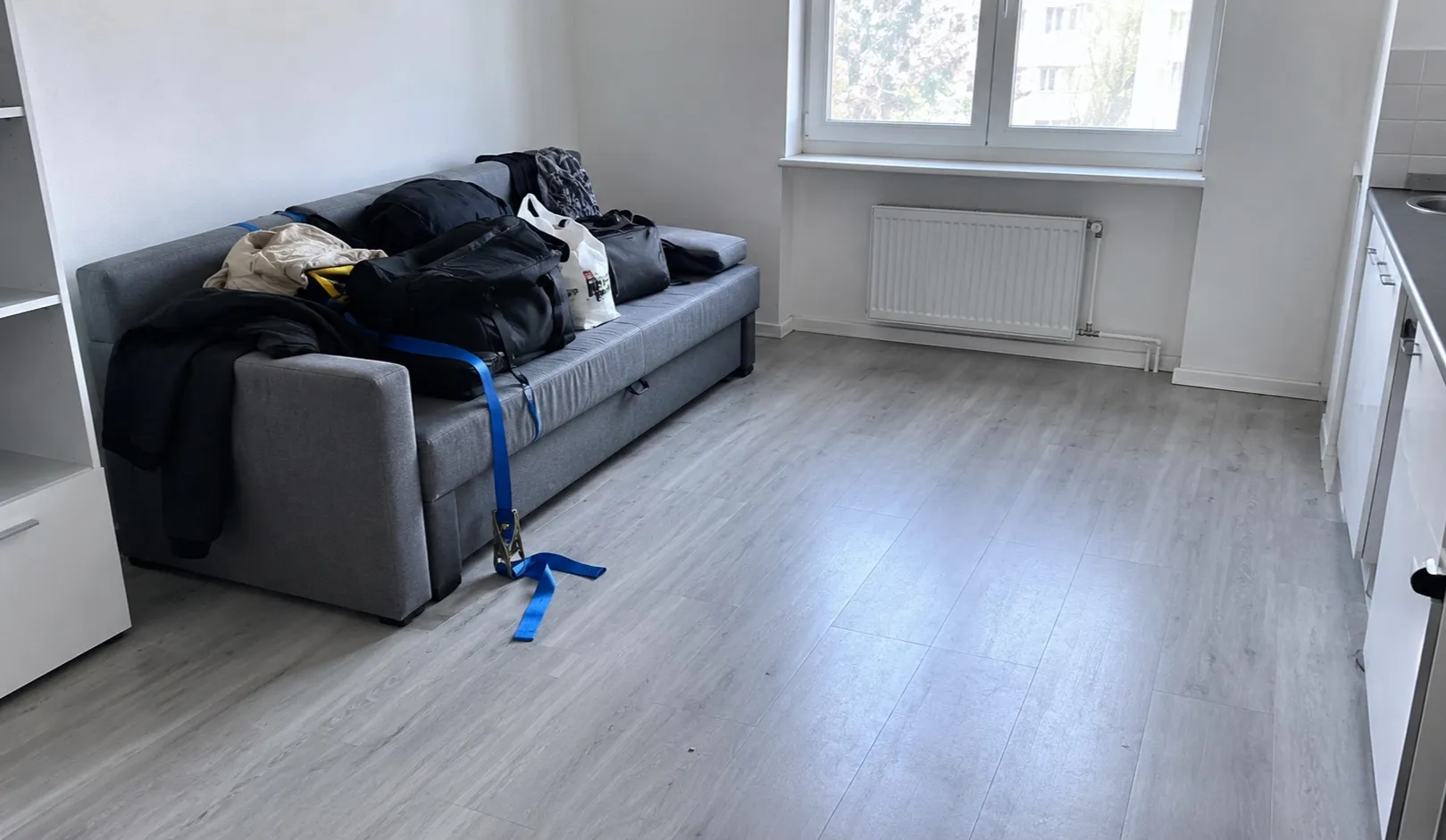 Geräumter Wohnraum nach einer Messie-Räumung