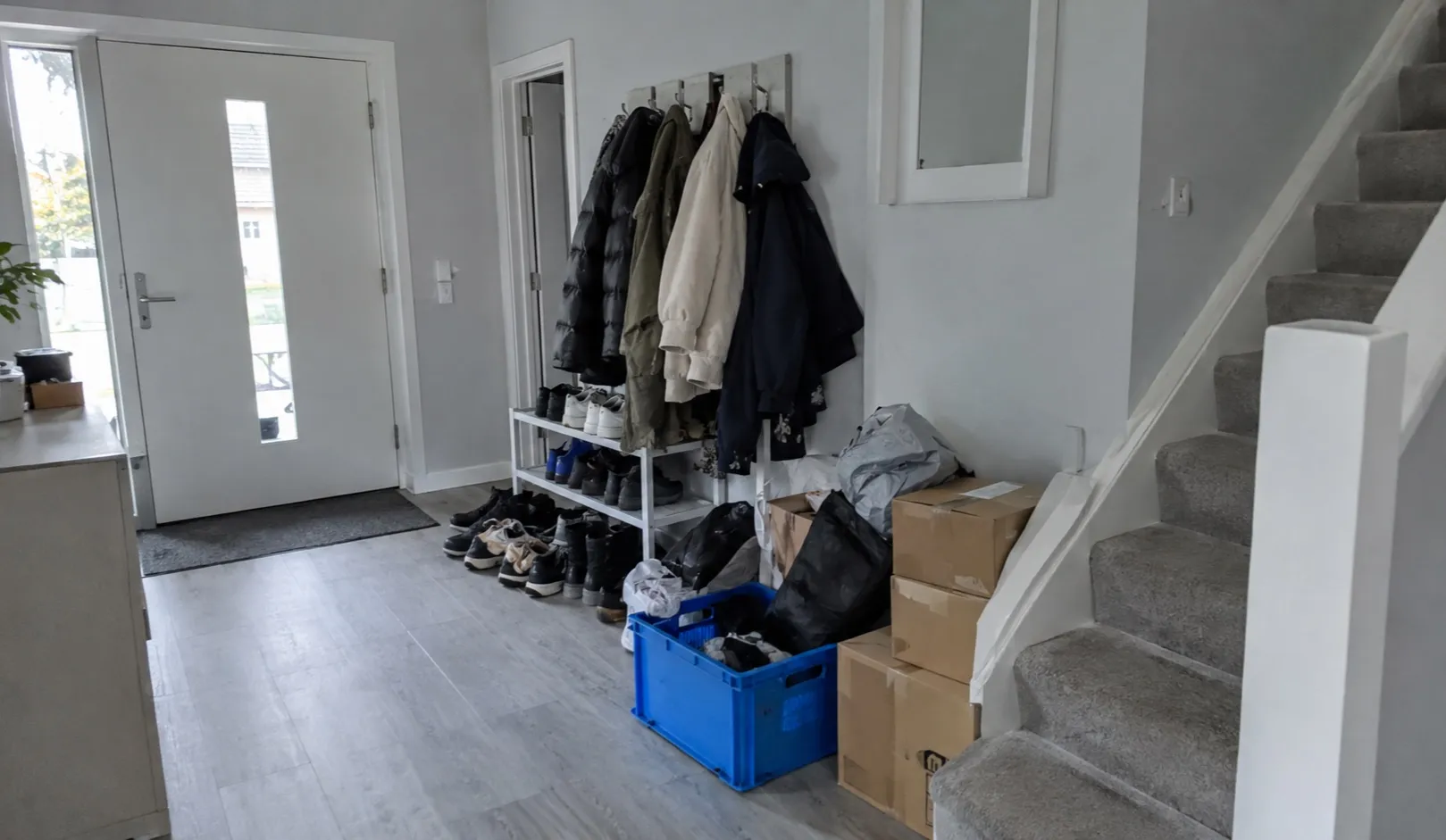 Geräumter Wohnraum nach einer Messie-Räumung