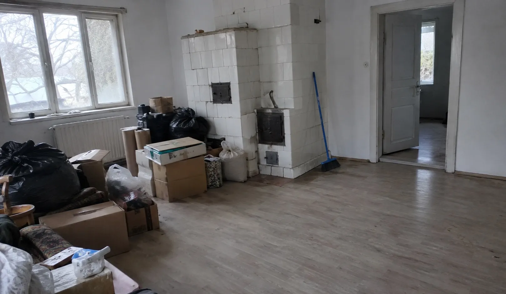 Geräumter Wohnraum nach einer Messie-Räumung