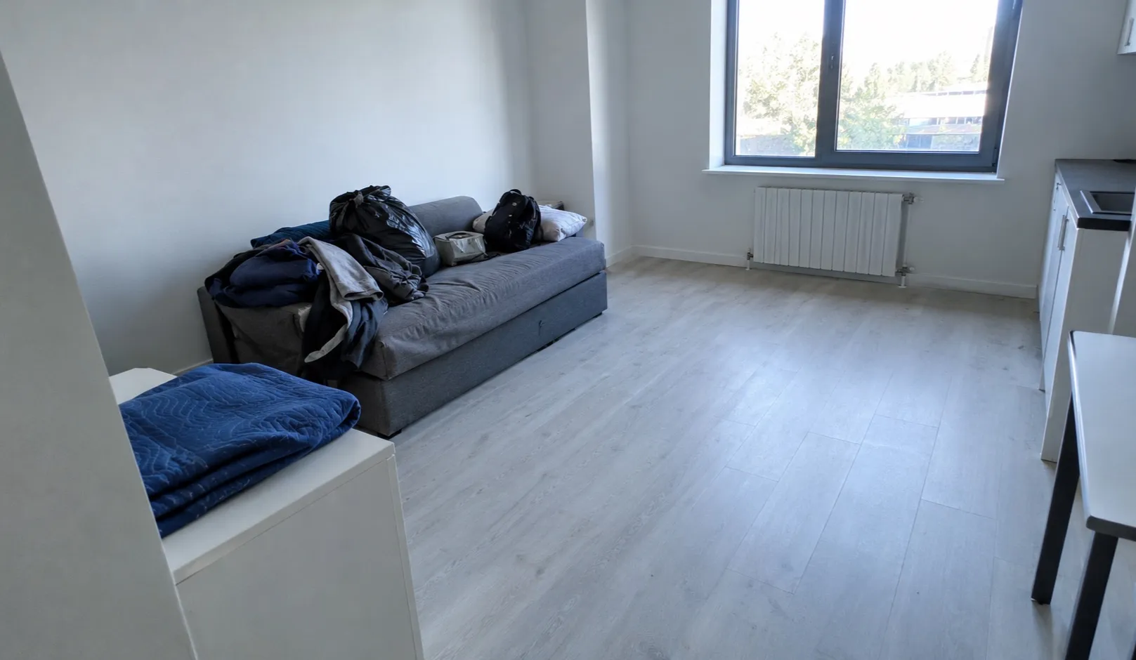 Geräumter Wohnraum nach einer Messie-Räumung
