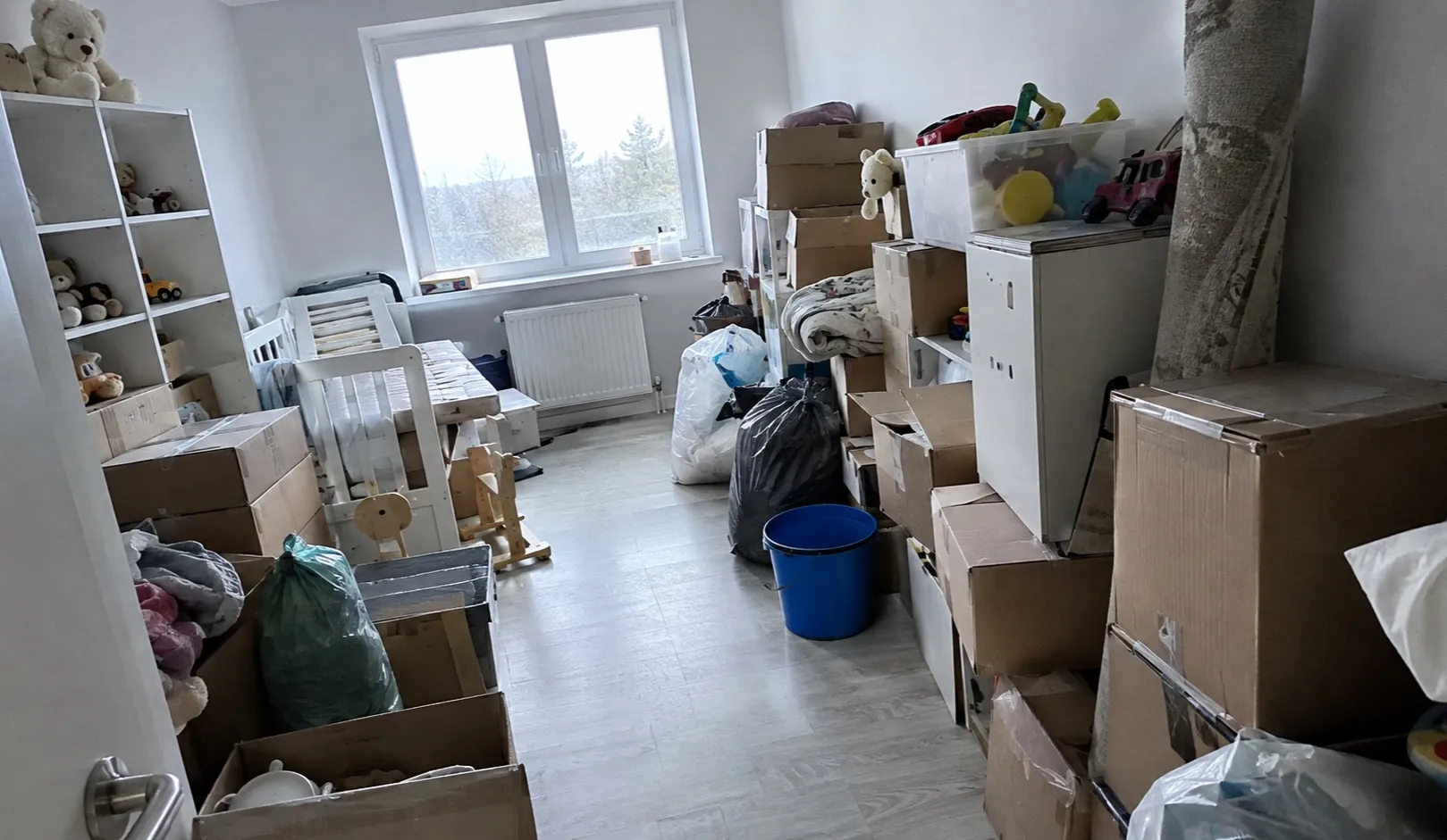 Geräumter Wohnraum nach einer Messie-Räumung in St. Pölten und Umgebung