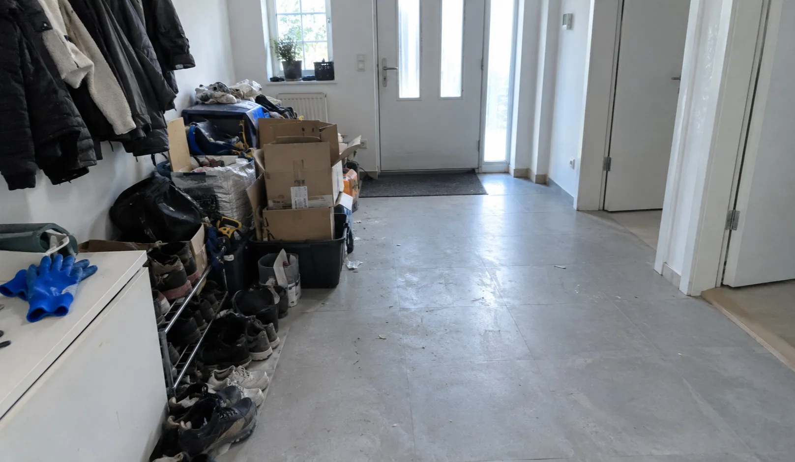 Geräumter Wohnraum nach einer Messie-Räumung