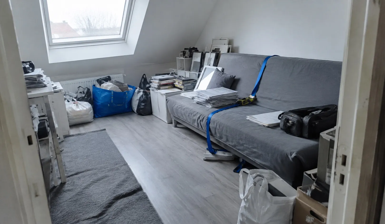 Geräumter Wohnraum nach einer Messie-Räumung