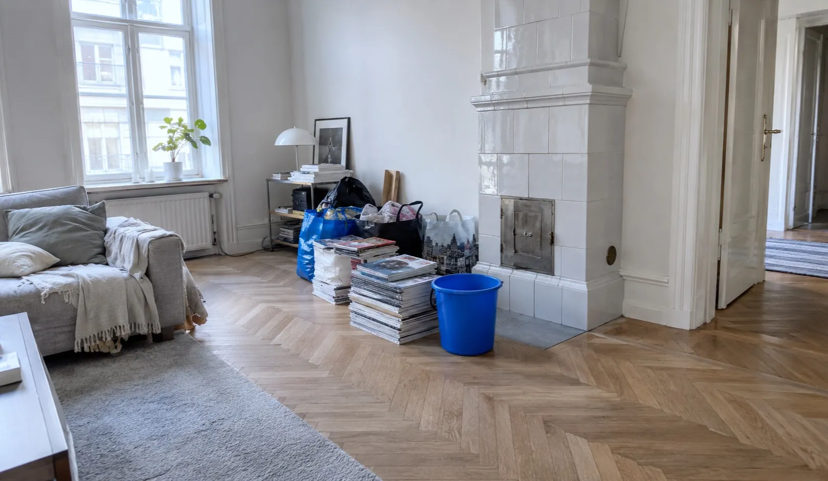 Geräumter Wohnraum nach einer Messie-Räumung