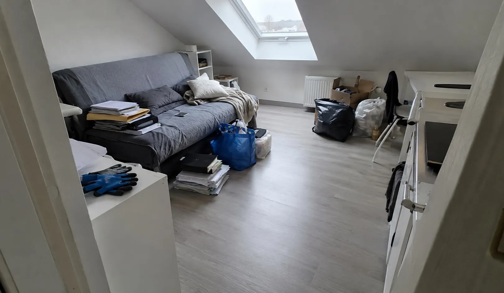 Geräumter Wohnraum nach einer Messie-Räumung