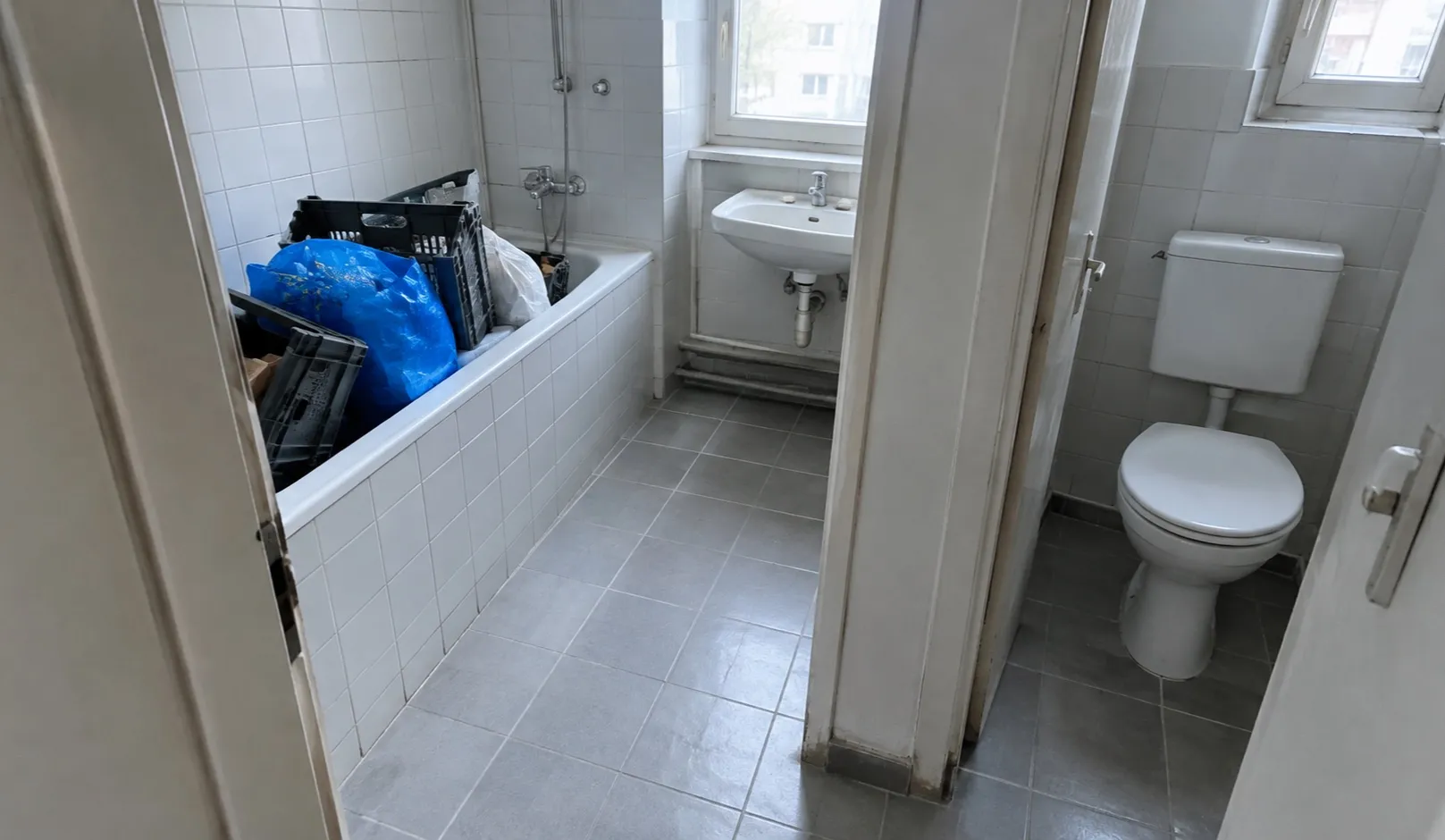 Geräumter Wohnraum nach einer Messie-Räumung