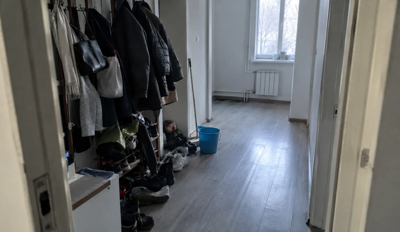 Geräumter Wohnraum nach einer Messie-Räumung