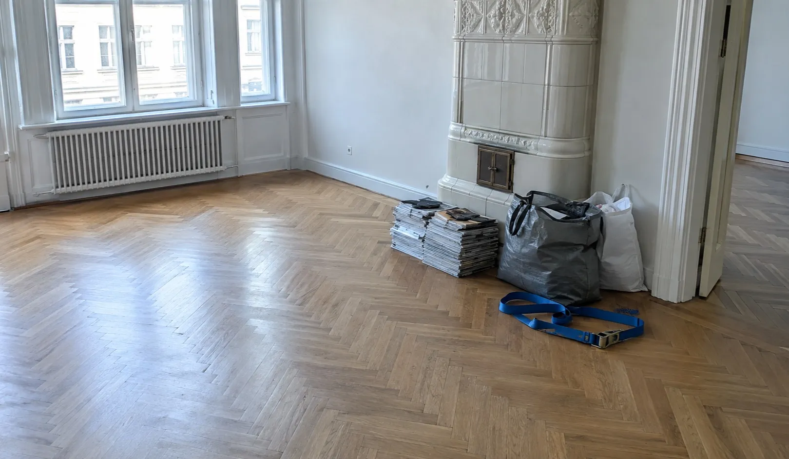 Geräumter Wohnraum nach einer Messie-Räumung