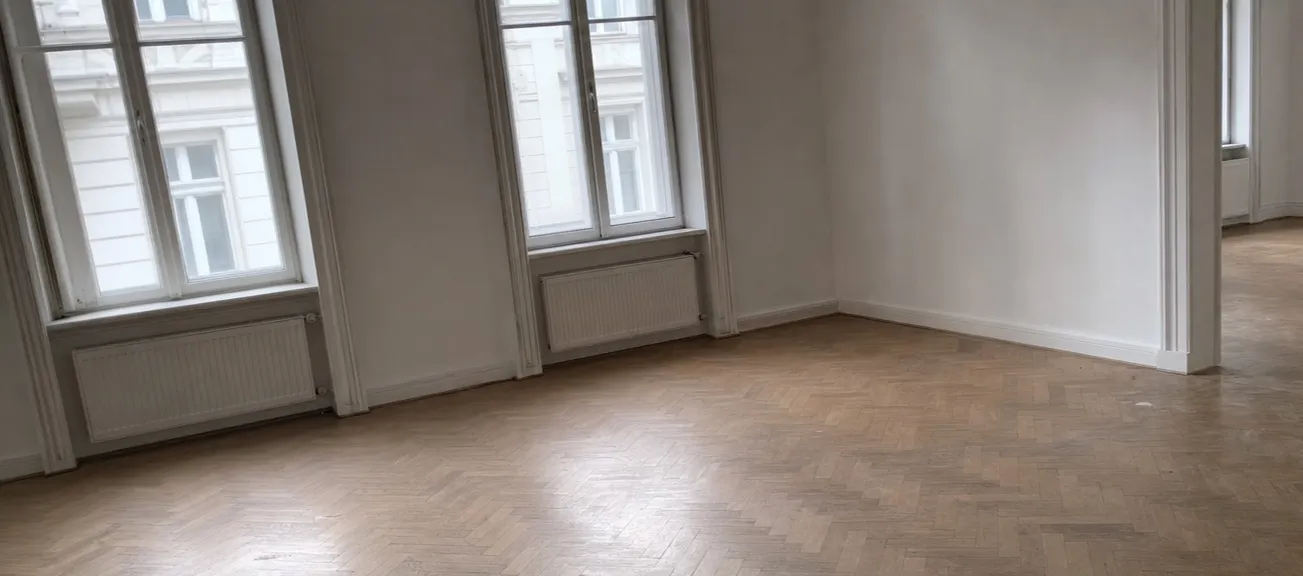 Besenrein übergebener Raum nach der Räumung