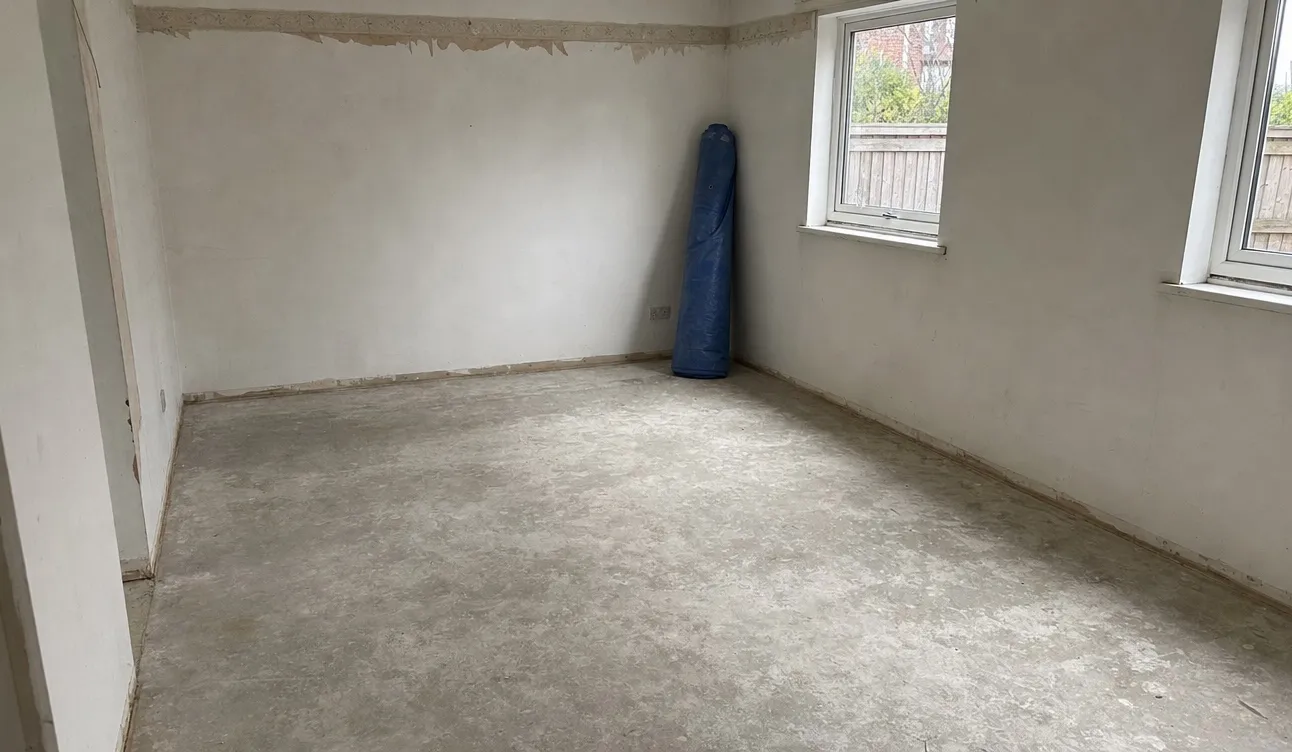 Besenrein übergebenes Haus nach einer Verlassenschaftsräumung im Burgenland