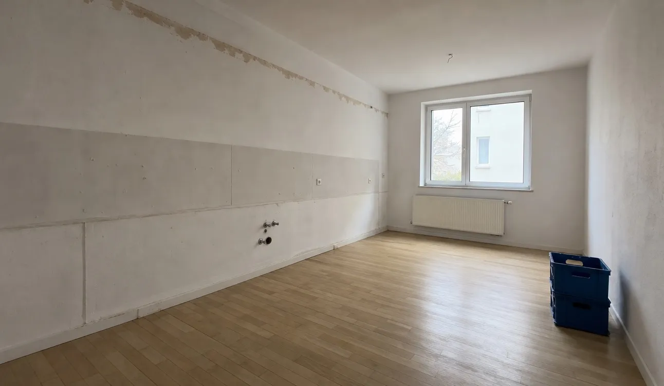Geräumte Wohnung, besenrein zur Übergabe
